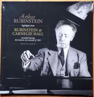 Виниловая пластинка RUBINSTEIN A Highlights From Rubinstein At Carnegie H