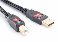 Кабели Eagle Cable межблочные DELUXE USB 2.0 A - B 1,6 m, 10060016
