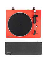 Комплект Premiera проигрыватель ECO BT + активная акустика ES-422A, Красный/Черный