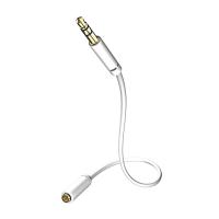Кабель межблочный In-akustik Star MP3 Audio Cable,1.5 m, (M-F),3.5 mm Phone(m)3.5 Phone(F), 003105015
