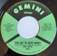 Виниловая пластинка THE EXITS / YOU GOT TO HAVE MONEY / UNDER THE STREET LAMP (1LP)