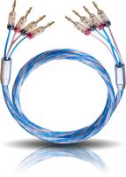 Акустический кабель Oehlbach EXCELLENCE Bi Tech 4 speakercable, 2x2m 4->4 Banana, D1C10822