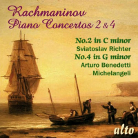 Компакт-диск Svjatoslav Richter & Arturo Benedetti Michelangeli / Rachmaninov: Piano Concertos 2 & 4 (1CD)