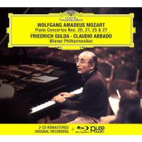 Компакт-диск Friedrich Gulda, Claudio Abbado, Wiener Philharmoniker / Wolfgang Amadeus Mozart: Piano Concertos Nos. 20, 21, 25, 27 (2CD+Blu-ray Audio)