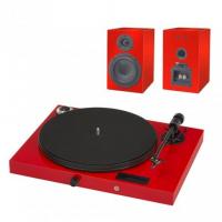 Виниловый проигрыватель PRO-JECT SET JUKEBOX E + SPEAKER BOX 5 RED/RED