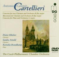 Компакт-диск Dieter Klocker, Sandra Arnold, Kornelia Brandkamp, The Czech Philharmonic Chamber Orchestra / Antonio Casimir Cartellieri:  Concerto For Two Clarinets And Orchestra B Flat Major, Movement For Clarinet And Orchestra B Flat Major, Concerto For 