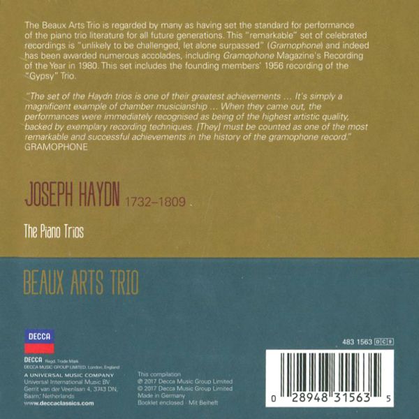 Компакт-диск Beaux Arts Trio / Haydn: Complete Philips Recordings