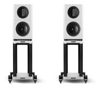 Полочная акустика Wharfedale Elysian 1 + Stand piano white