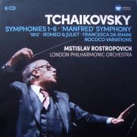 Компакт-диск Mstislav Rostropovich / Symphonies 1-6, Manfred Symphony, Francesca Da Rimini, Romeo And Juliet Fantasy Overture, 1812, Rococo Variations (6CD)