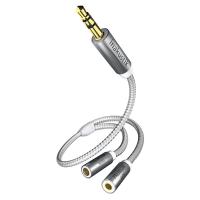 Кабели межблочные In-akustik Premium Y-adapter, 3.5 Phone  2 Phone(F), 00410212