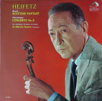 Виниловая пластинка Jascha Heifetz / Bruch: Scottish Fantasy/ Vieuxtemps: Concerto No.5 (1LP)