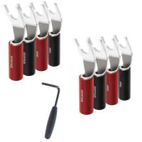 Коннектор AudioQuest SureGrip 100 - SPADE Silver (8)