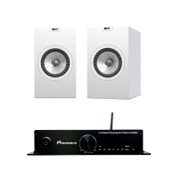 Комплект Полочная акустика KEF Q150 white + Интегральный усилитель Premiera Ci-2100MKII