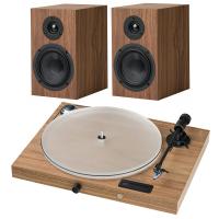Виниловый проигрыватель PRO-JECT SET JUKEBOX S2 + SPEAKER BOX 5 S2 WALNUT