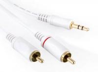 Кабели Eagle Cable межблочные HIGH STANDART Mini (m) - 2xRCA white 0,8 m, 20071208