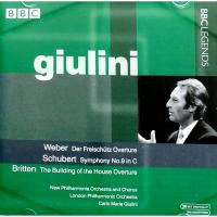Компакт-диск New Philharmonia Orchestra And Chorus, London Philharmonic Orchestra, Carlo Maria Giulini / Weber: Der Freischutz Overture, Schubert: Symphony No.9 In C, Britten: The Building Of The House Overture (CD)