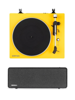 Комплект Premiera проигрыватель ECO BT + активная акустика ES-422A, Желтый/Черный