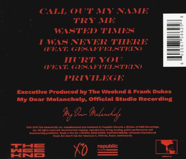 My Dear Melancholy Ep - Weeknd - CD