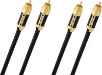 Межкомпонентный кабель Oehlbach STATE OF THE ART XXL Black Connection Cable RCA, 2x1,50m, gold, D1C13834