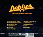 Компакт-диск Dokken / The Lost Songs 1978-1981 (RU)(CD)