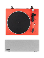 Комплект Premiera проигрыватель ECO BT + активная акустика ES-422A, Красный/Белый