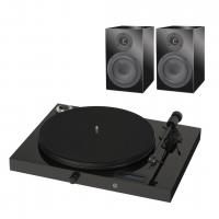 Виниловый проигрыватель PRO-JECT SET JUKEBOX E + SPEAKER BOX 5 PIANO/PIANO BLACK