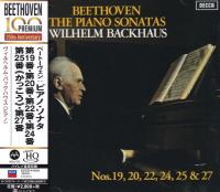 Компакт-диск Wilhelm Backhaus / Beethoven: The Piano Sonatas Nos. 19, 20, 22, 24, 25 & 27 (UHQ) (Jewel, Japan, UHQ-CD) (1CD)