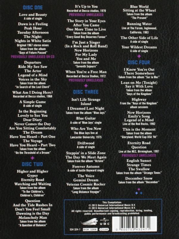 洋楽 THE MOODY BLUES / TIMELESS FLIGHT CD Pop/rock : MOODY BLUES TIMELESS FLIGHT (4CD) (CD) | Lemezkuckó CD bolt