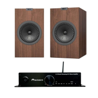 Комплект Полочная акустика KEF Q150 walnut + Интегральный усилитель Premiera Ci-2100MKII