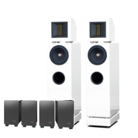 Напольная акустическая система Ascendo System M5 SE Active Piano White