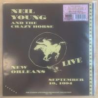 Виниловая пластинка NEIL YOUNG AND THE CRAZY HORSE / LIVE IN NEW ORLEANS 1994 (WHITE/ORANGE SPLATTER VINYL) (1LP)