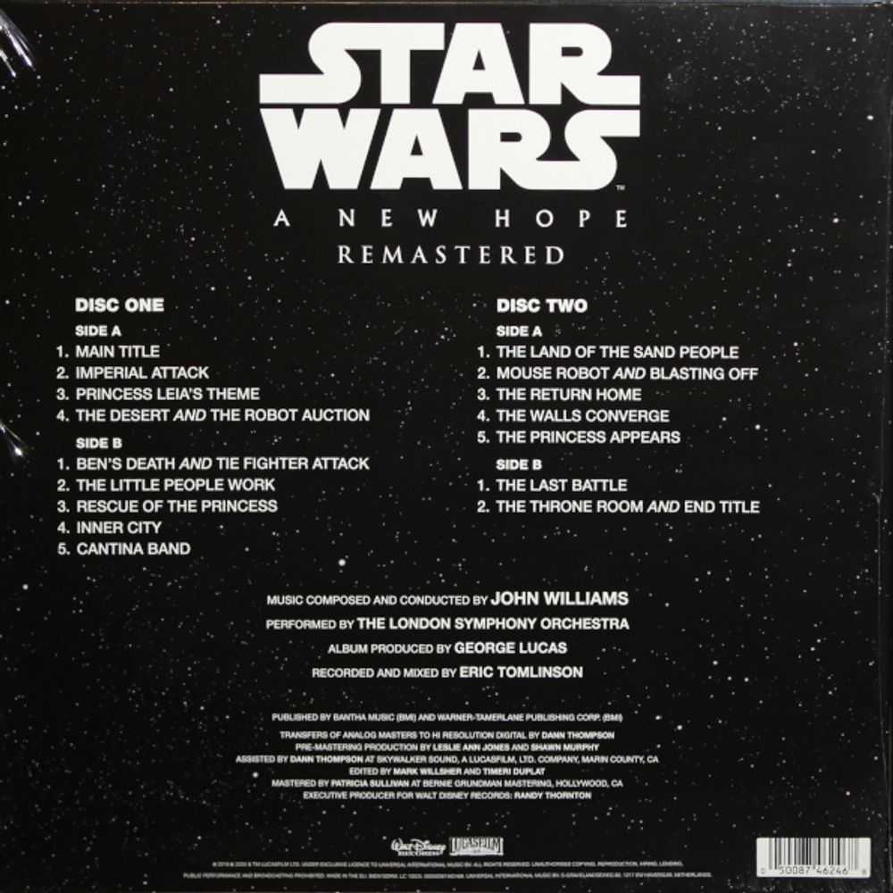 Виниловая пластинка OST / Star Wars: A New Hope (John Williams) (2LP)