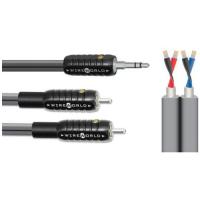 Кабель межблочный аудио Wire World Nano Silver Eclipse Mini Jack to 2RCA 1.0m (SEN1.0M)