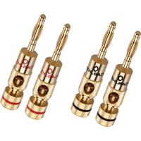Коннекторы Oehlbach PERFORMANCE Banana B2 max. 10 mm2, gold 4 pc, D1C3002